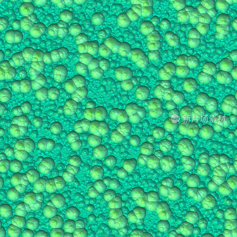 有机生物细胞细菌球体-无缝瓷砖模式HD - 03